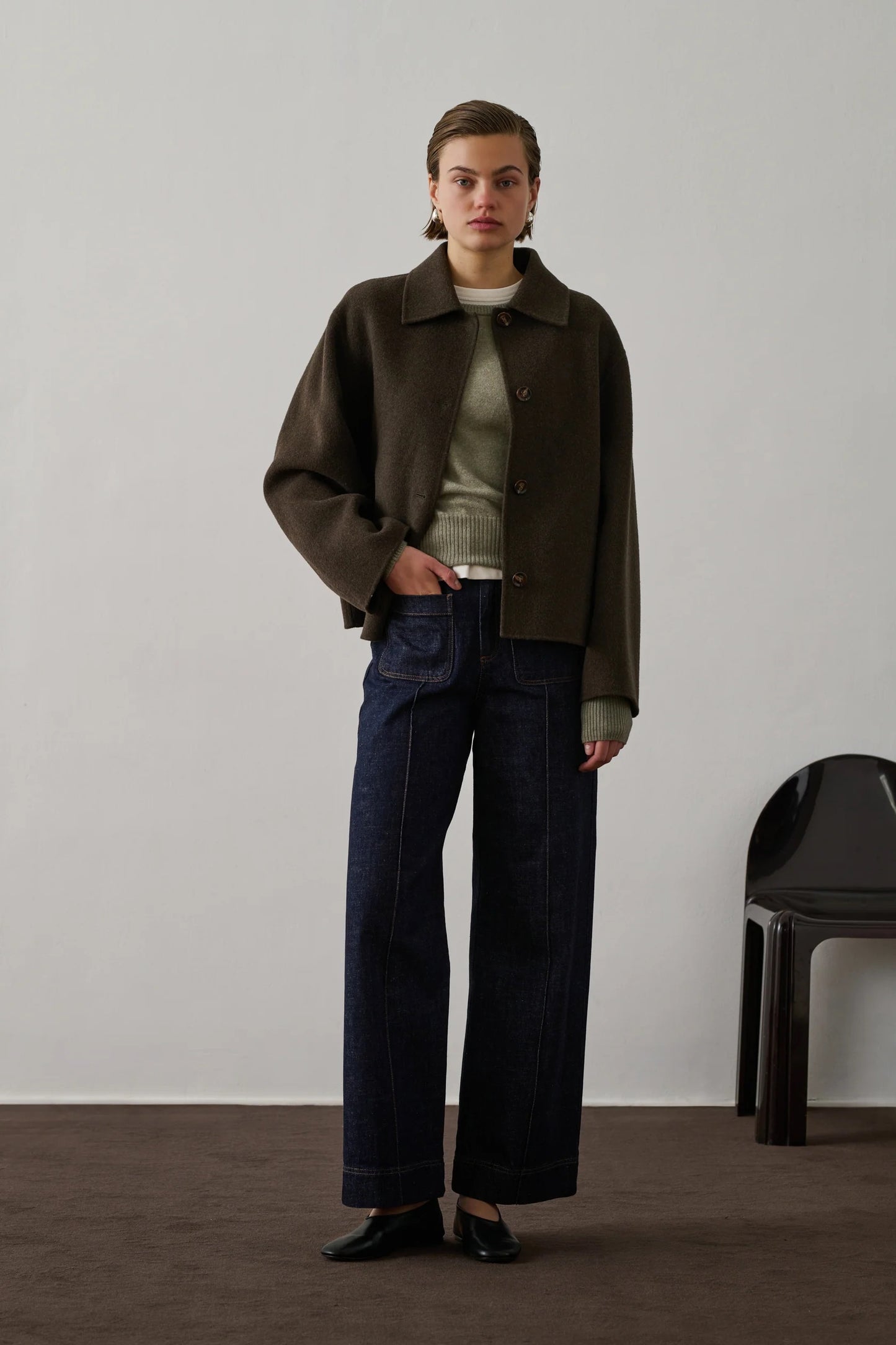 Soeur Gyoda Coat Brown Khaki