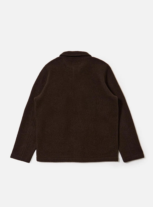 Universal Works Brown Wool Fleece Field Jacket