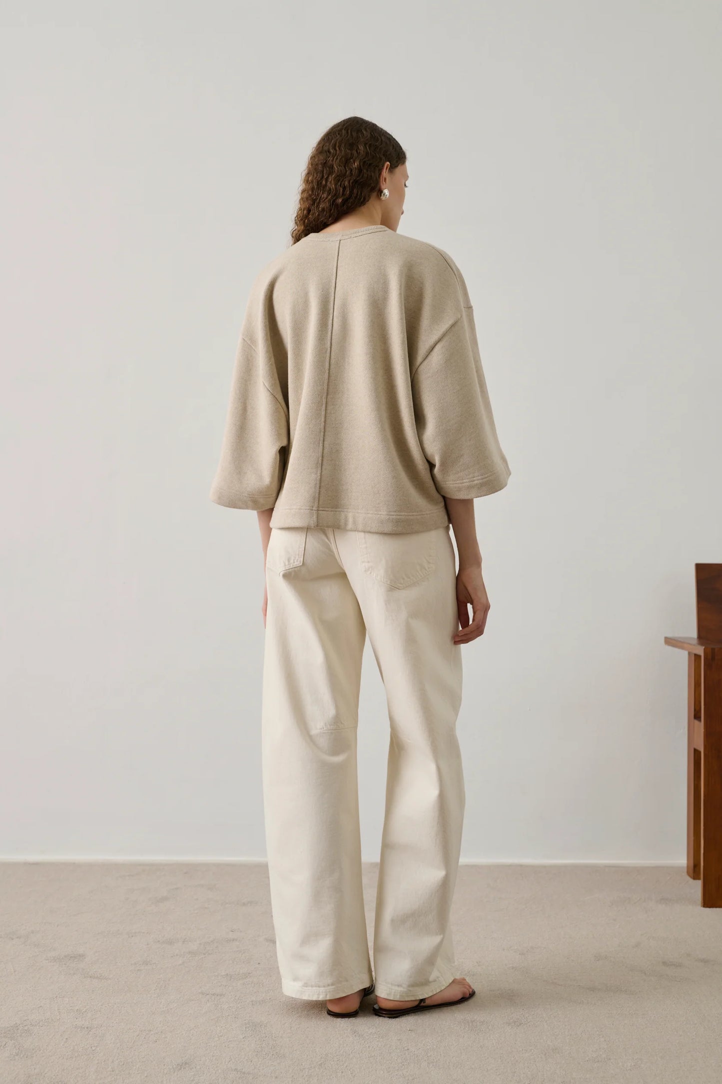 Soeur Iksan Sweatshirt Marled Beige Chinè