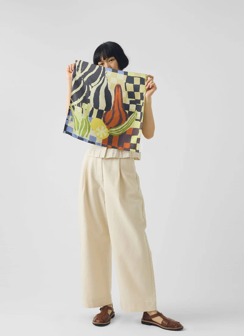 Toast Abstract Still Life Silk Bandana