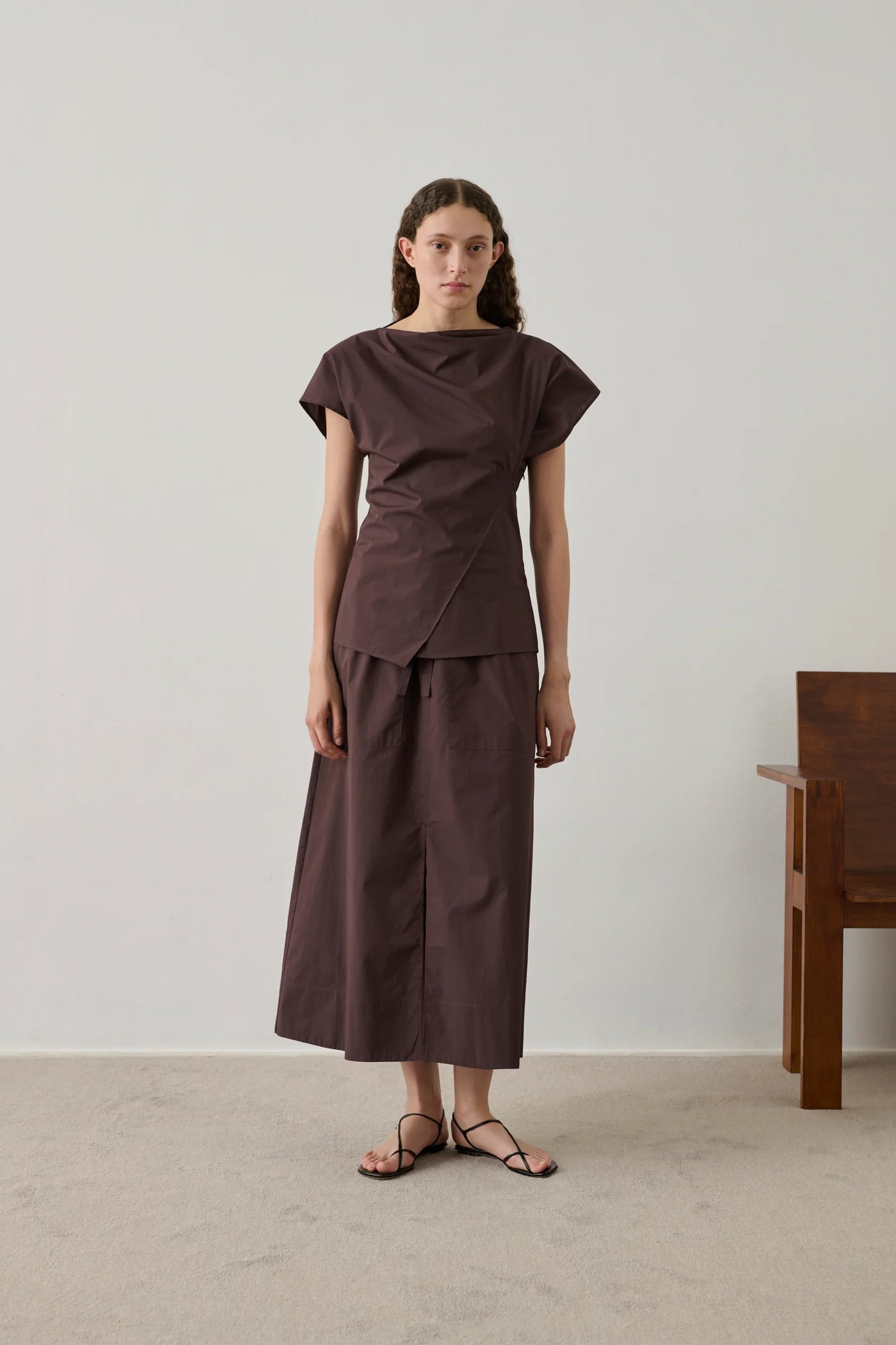 Soeur Agadir Midi Skirt Fig