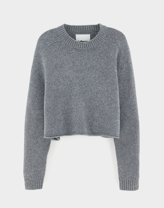 Bellerose Amecro Cropped Crewneck Sweater