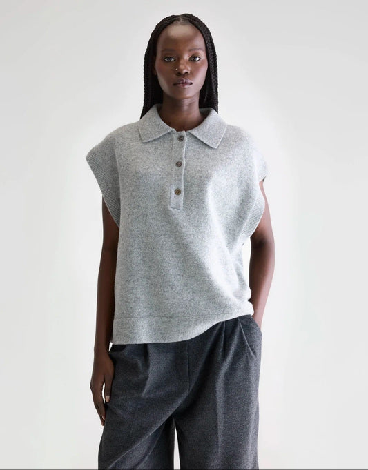 Bellerose Ameson Sleeveless Sweater H.Grey