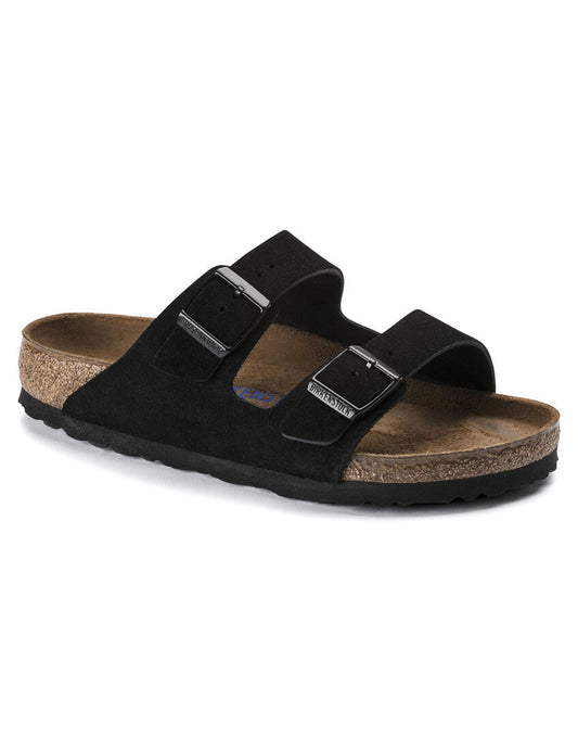 Birkenstock Arizona SFB  Black Suede Leather