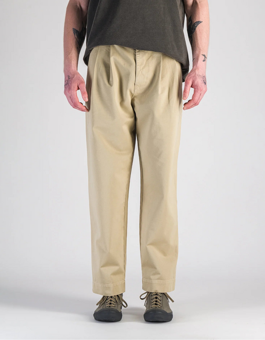 Parages Wide-Leg Trousers Beige