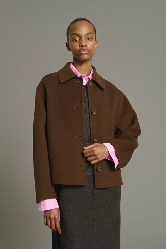 Soeur Gyoda Boxy jacket Chocolate
