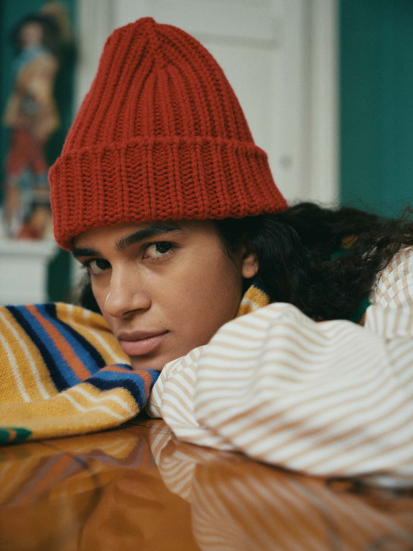 Howlin Brain Freezer Hat Red Fire