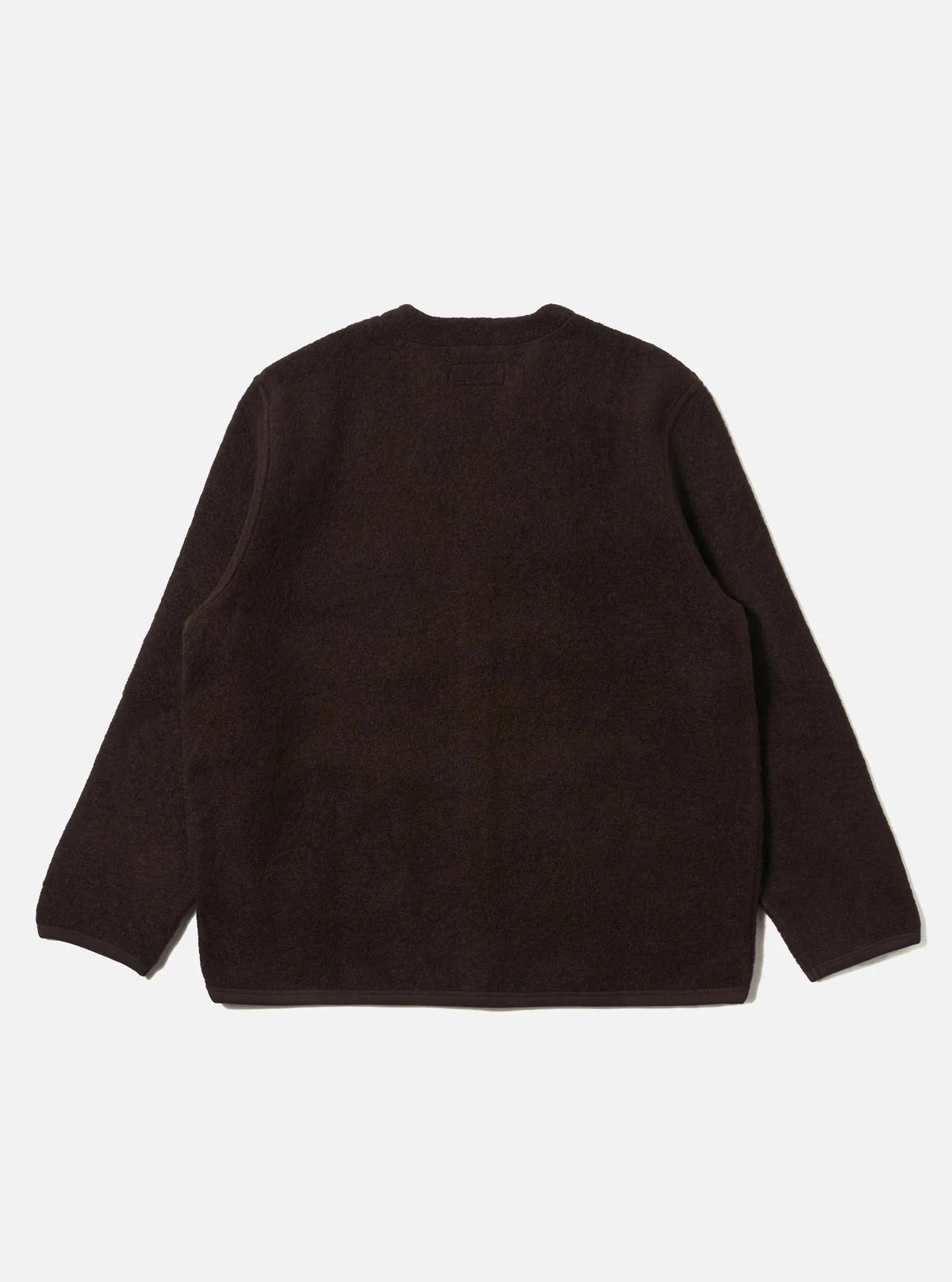 Universal Works Brown Wool Fleece Cardigan