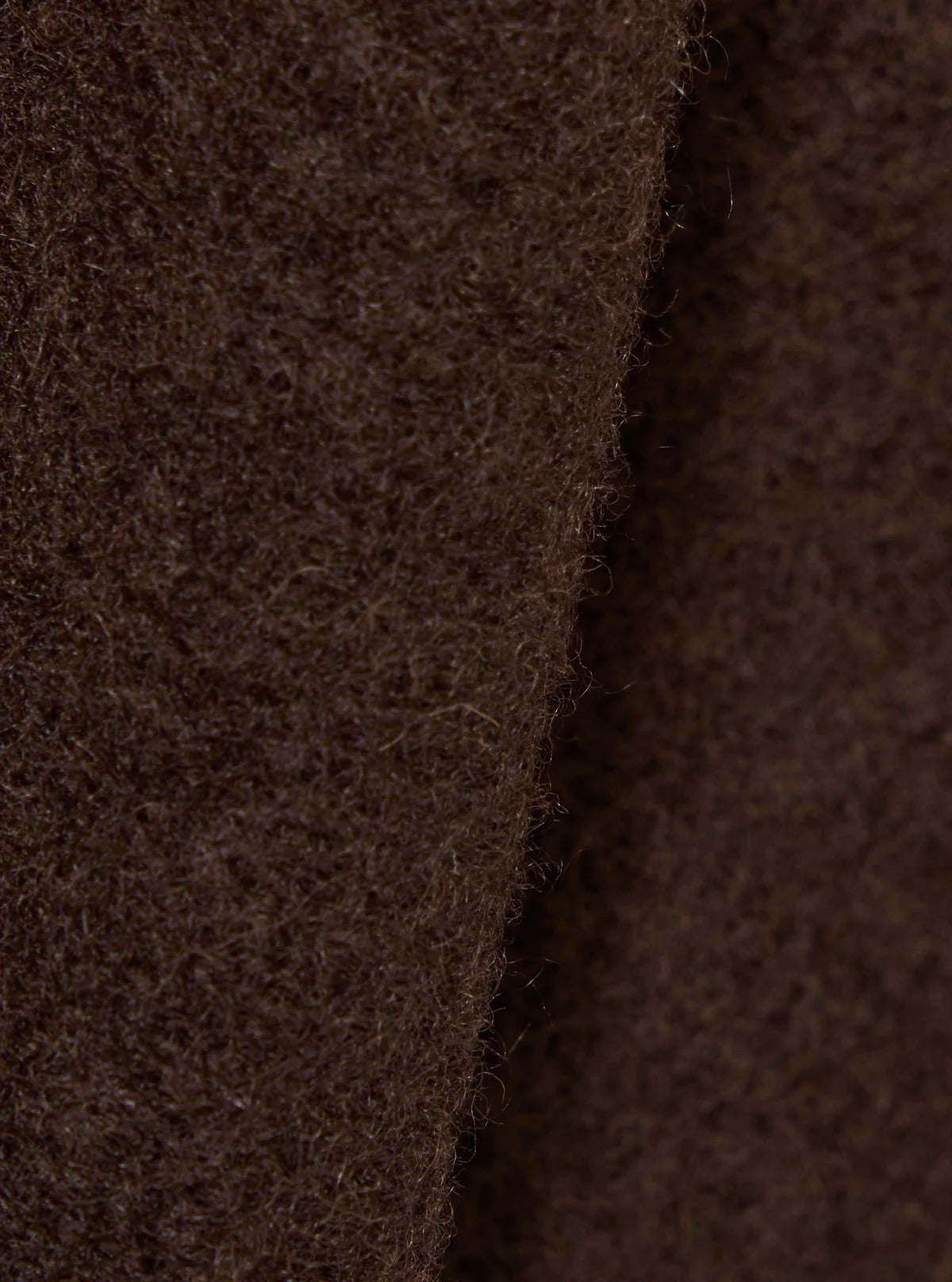 Universal Works Brown Wool Fleece Zip Waistcoat