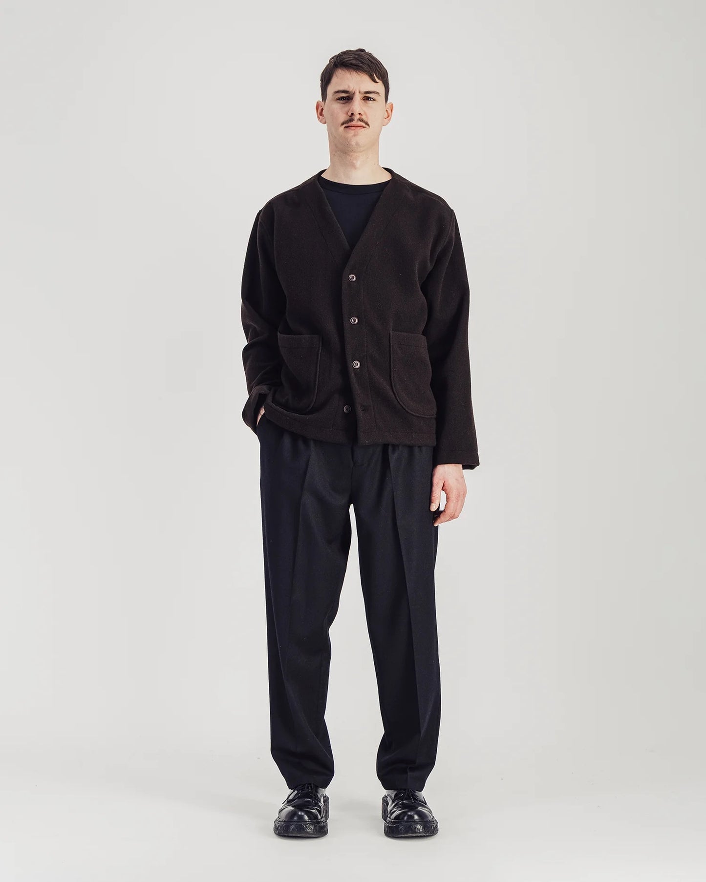 Parages Brown Wool Manager Jacket