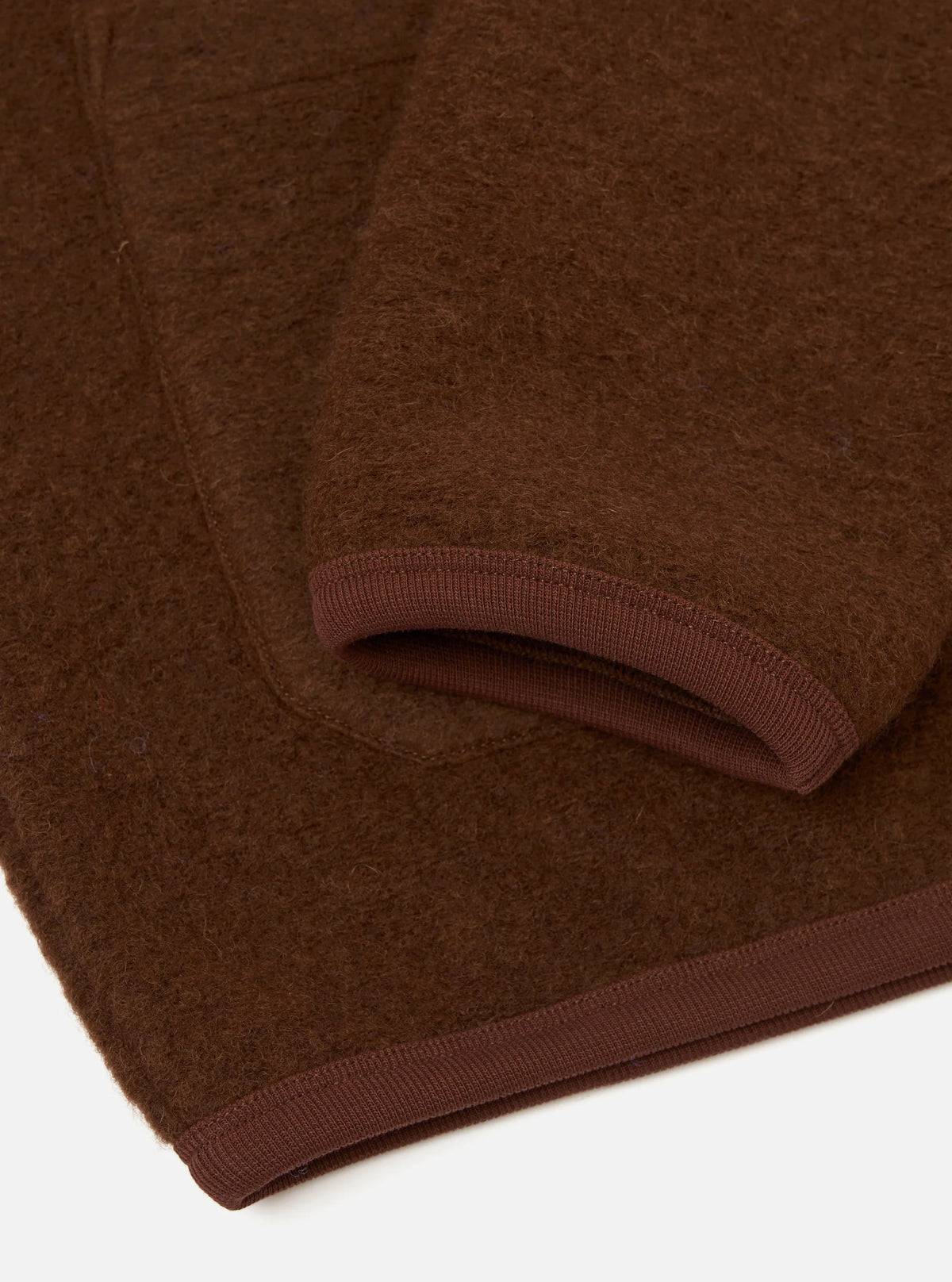 Universal Works Cacao Wool Fleece Cardigan