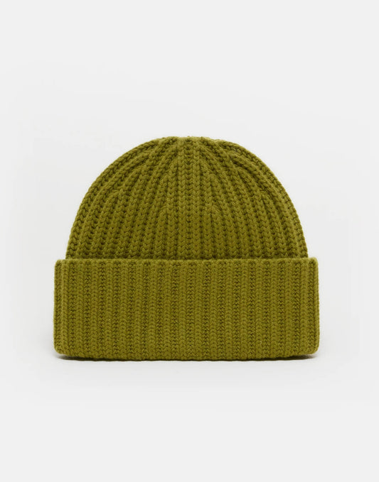 Closed Cashmere Hat Army Green
