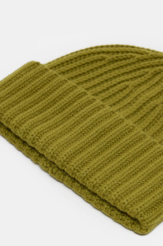 Closed Cashmere Hat Army Green