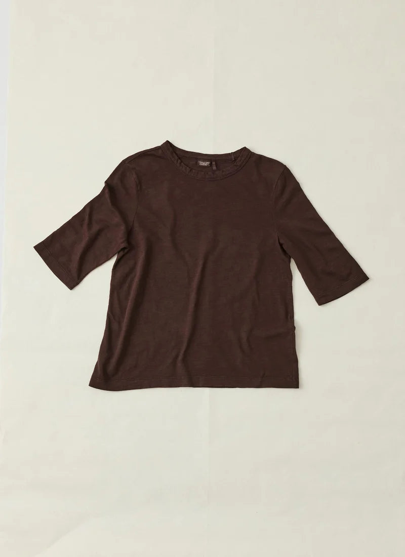 Toast Cleo Garment Dyed Cotton Tee Rich Earth