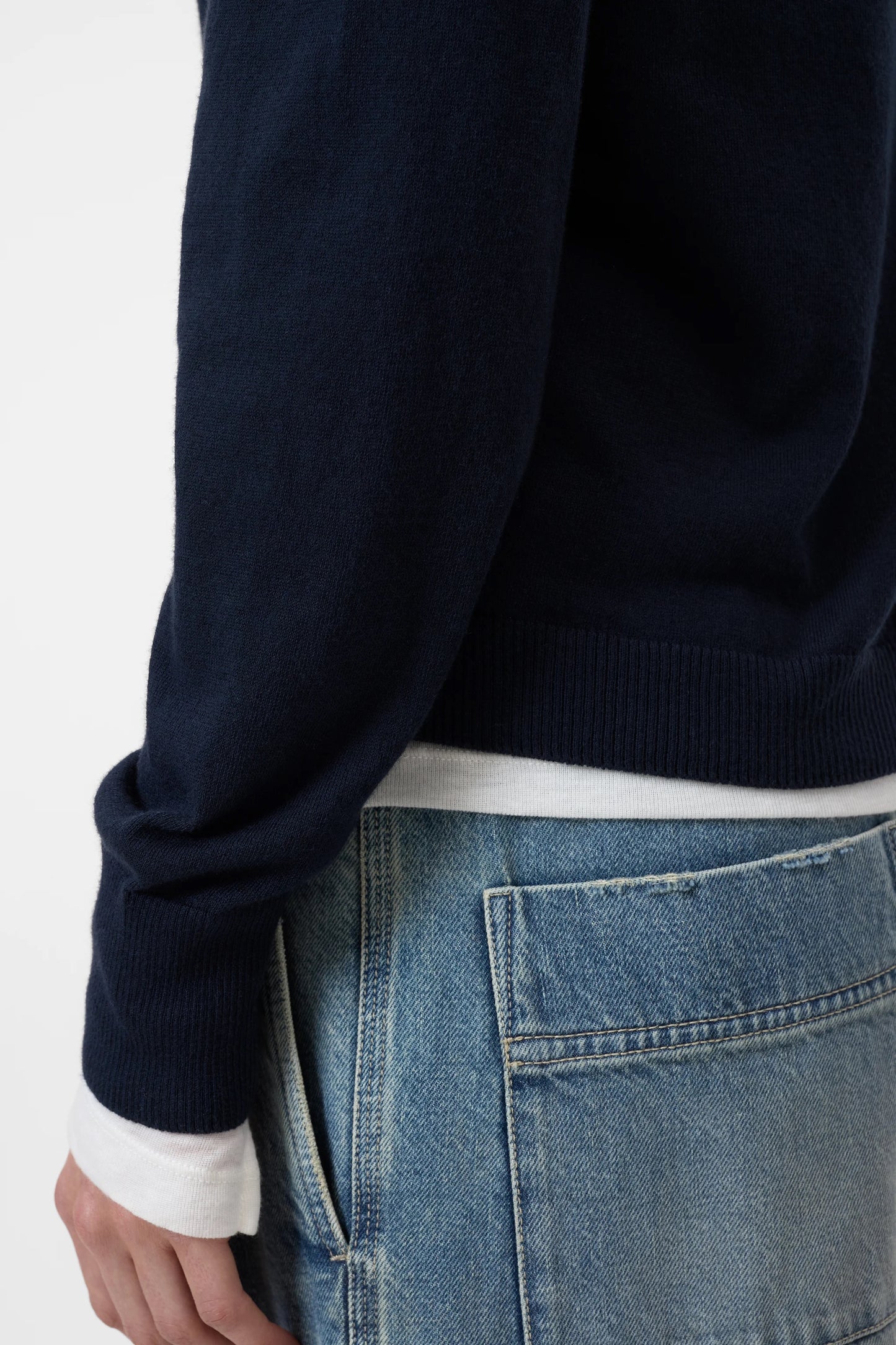 Closed Cotton Polo Longsleeve Dark Night