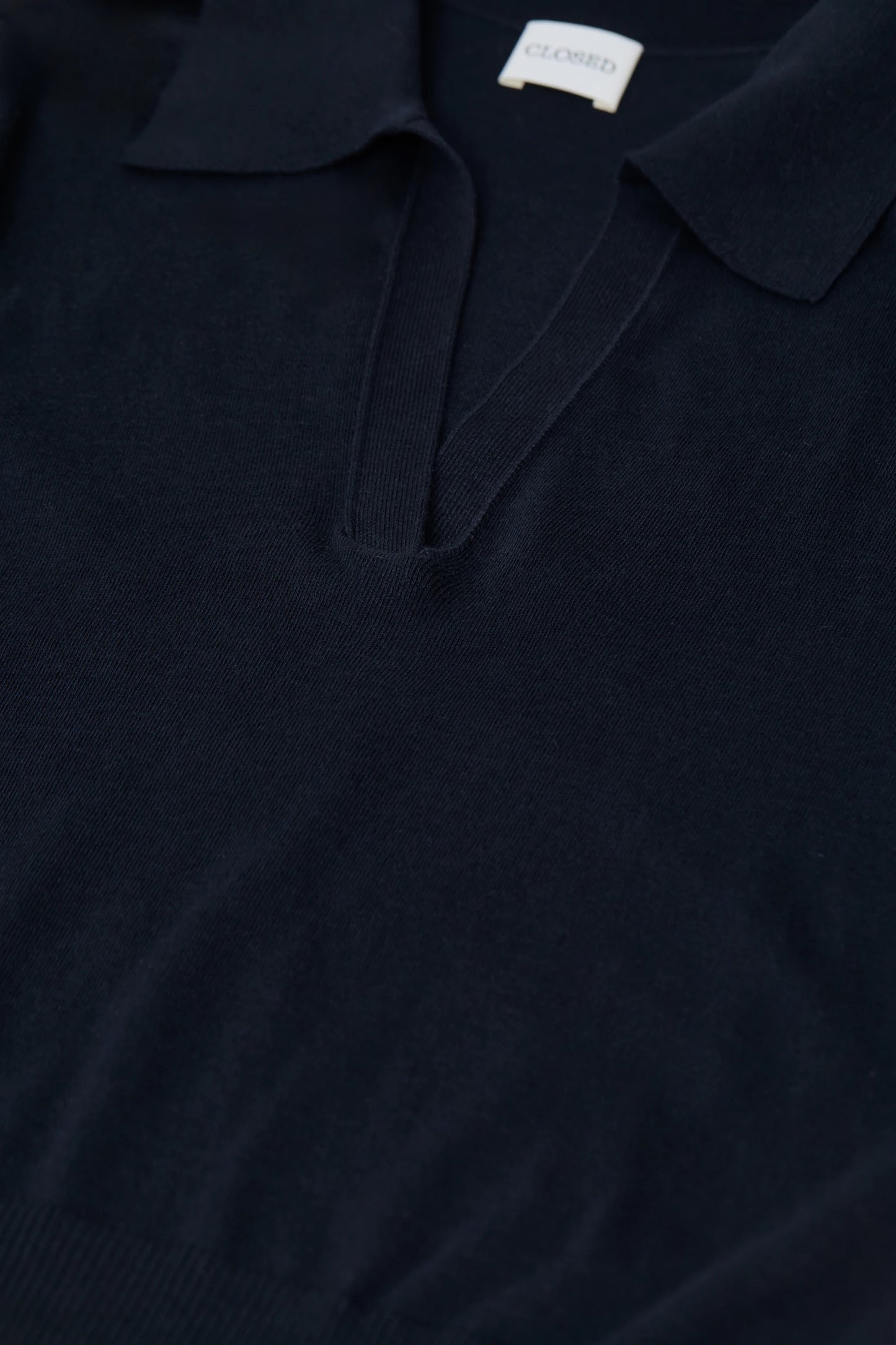 Closed Cotton Polo Longsleeve Dark Night