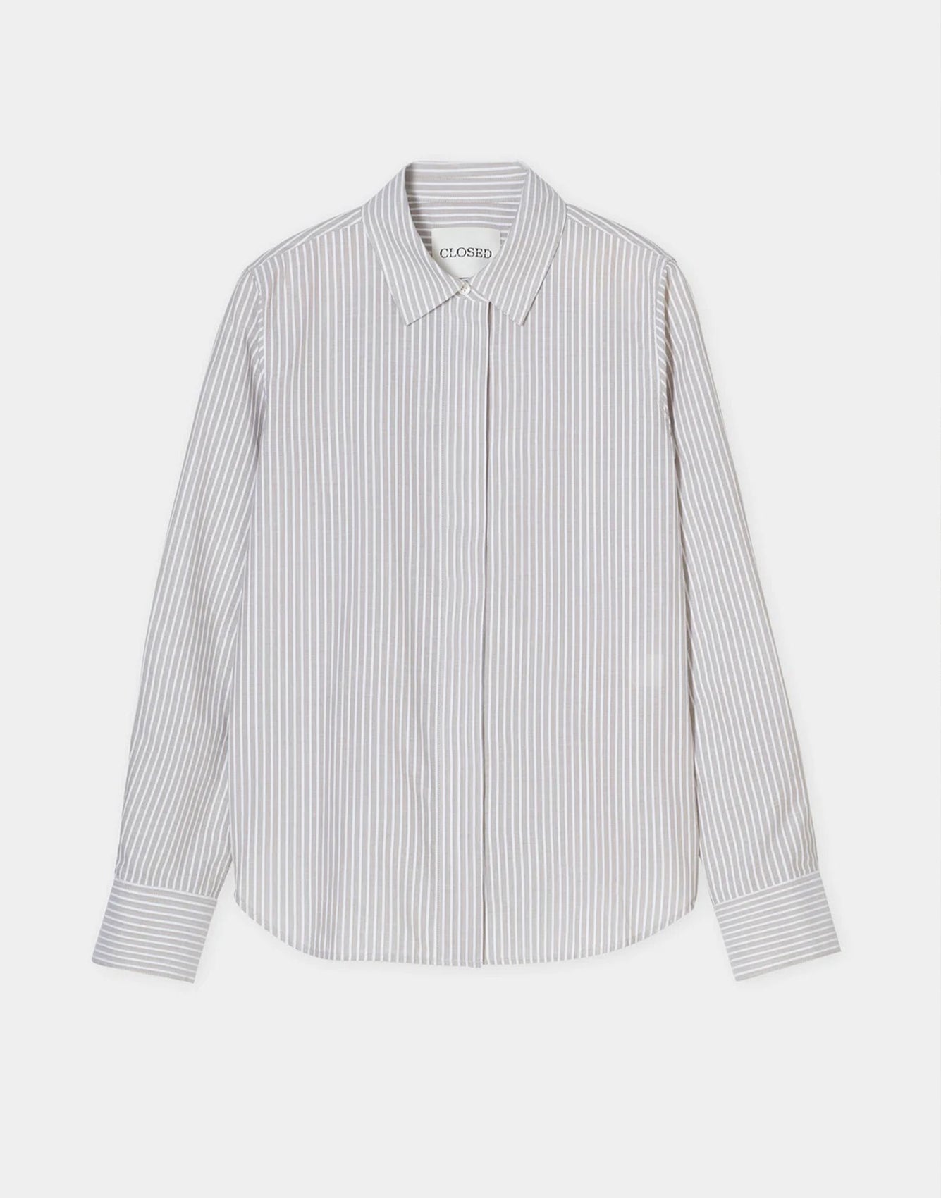 Closed Cotton Voile Blouse Warm Sand