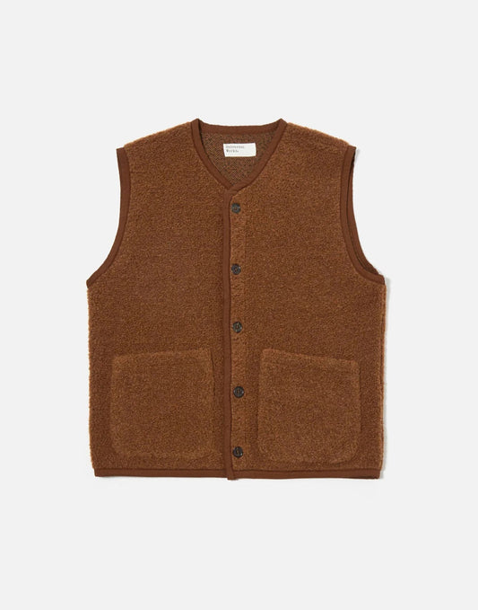 Universal Works Cumin Alvar Fleece Lancaster Gilet
