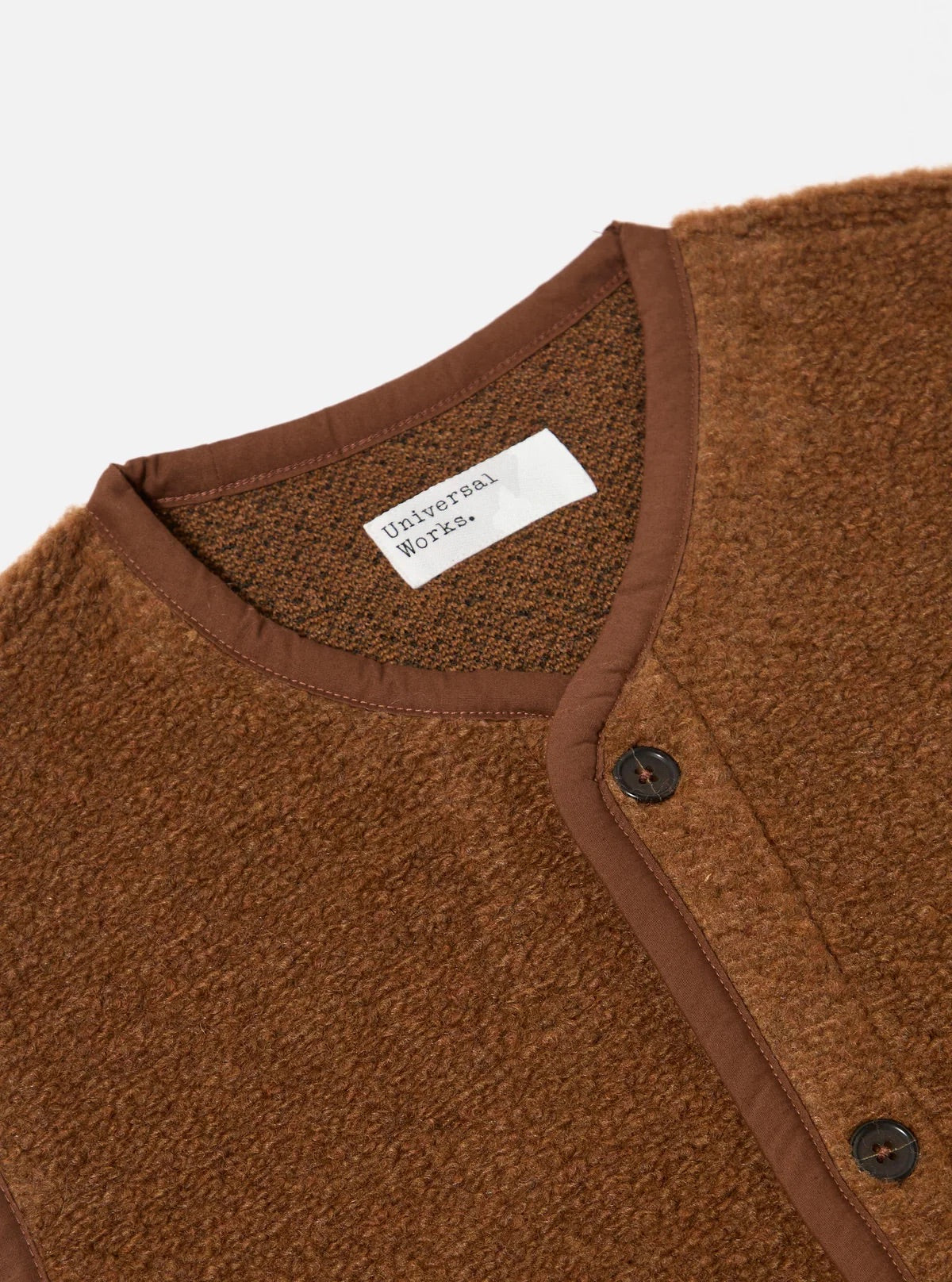 Universal Works Cumin Alvar Fleece Lancaster Gilet