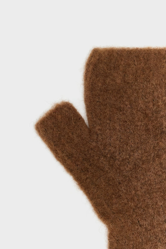 Bellerose Dercam Fingerless Mittens Bison