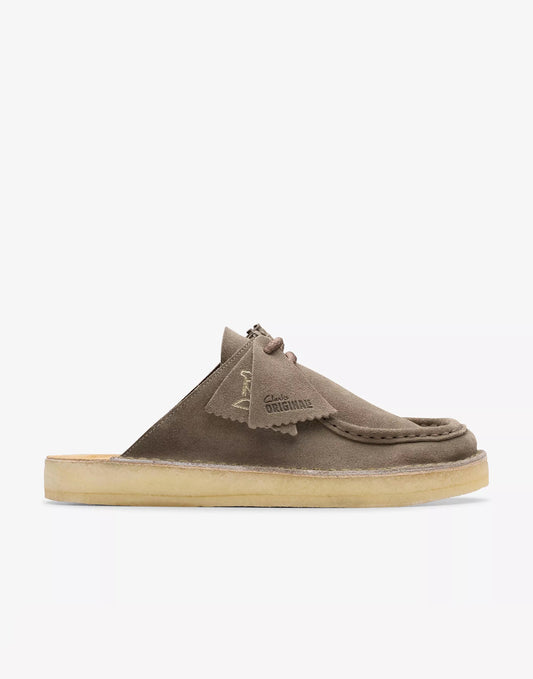 Clarks Desert Nomad Mule Grey/Sage Suede