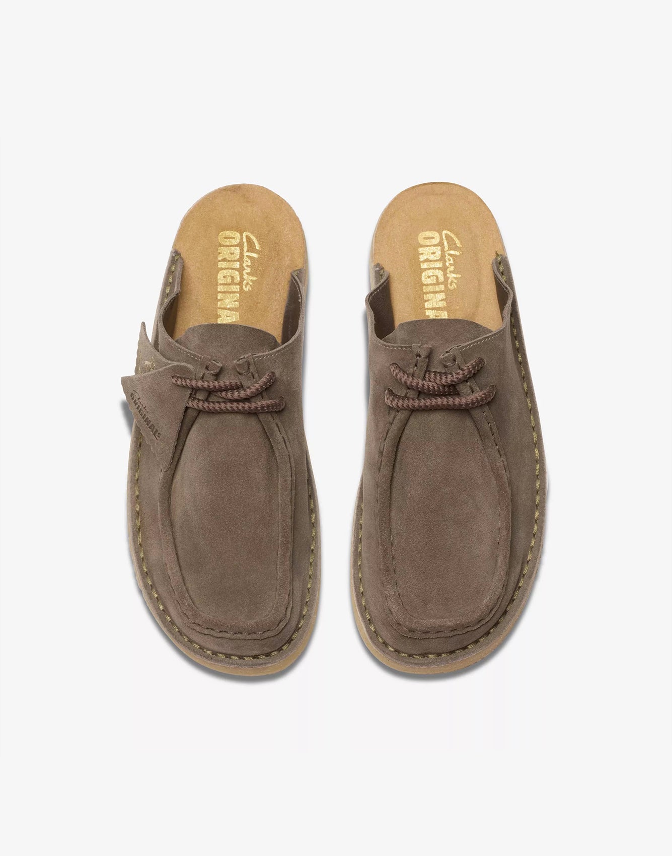 Clarks Desert Nomad Mule Grey/Sage Suede
