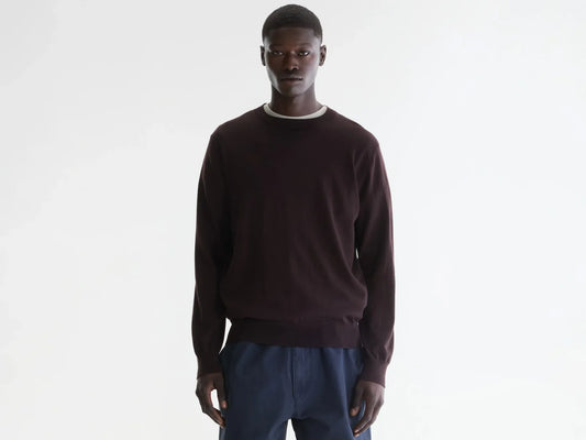 Bellerose Dilles Crewneck Sweater Dark Roast