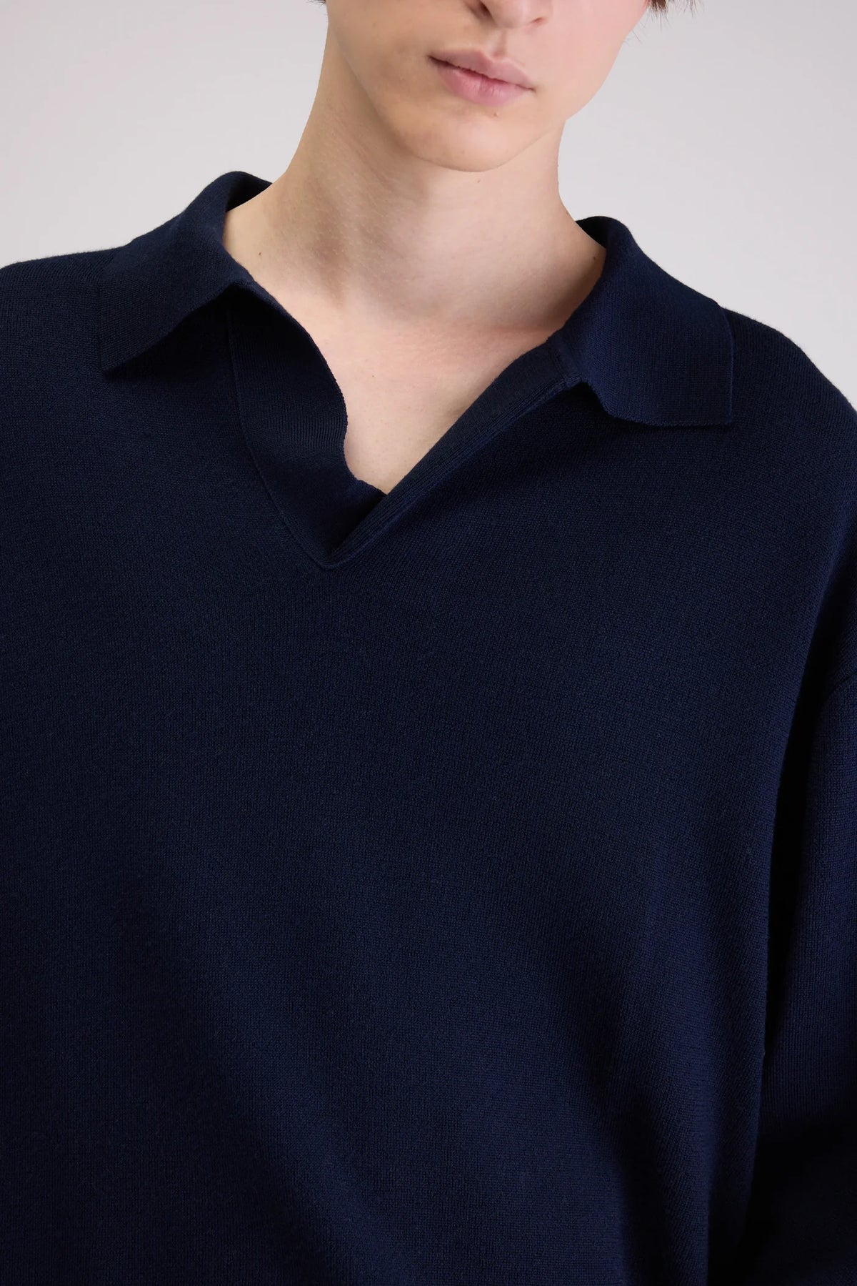 Bellerose Dillou Polo Sweater Navy