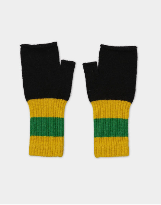 Jo Gordon Fingerless Mittens Black