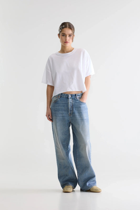 Bellerose Farpy Cropped T-shirt White