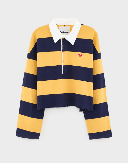Bellerose Felito Striped Polo Captain/Yellow