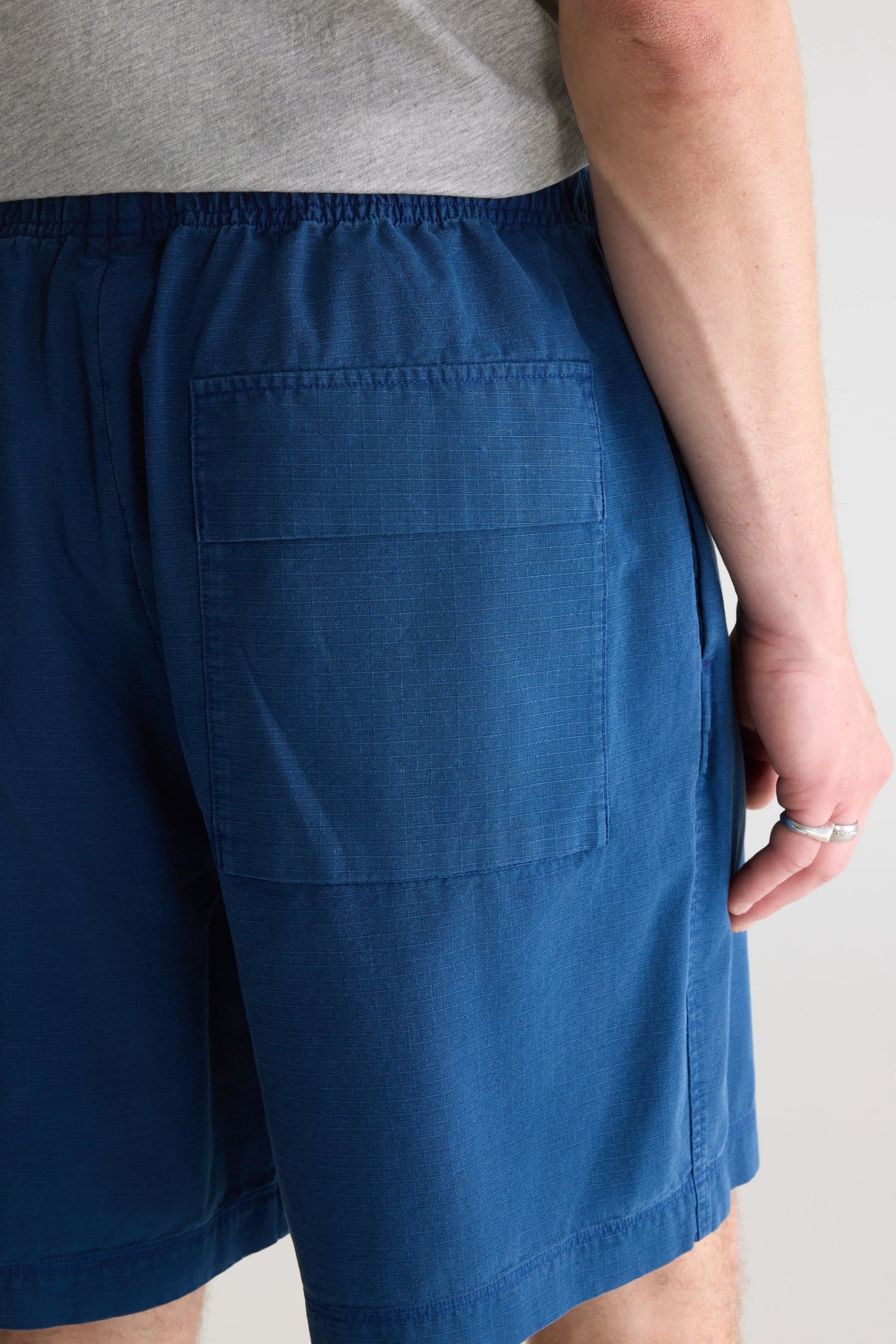 Bellerose Flank Wide Shorts Worker Blue