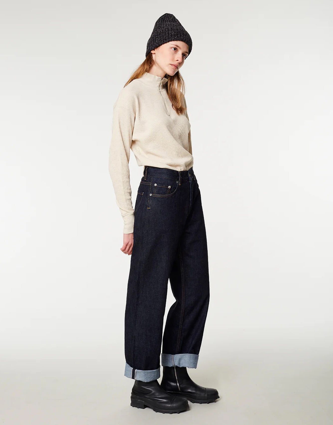 Girls Of Dust Patty Boy Denim Indigo Blue