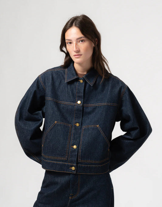 Girls of Dust Miami Jacket Century Denim Blue Rinse