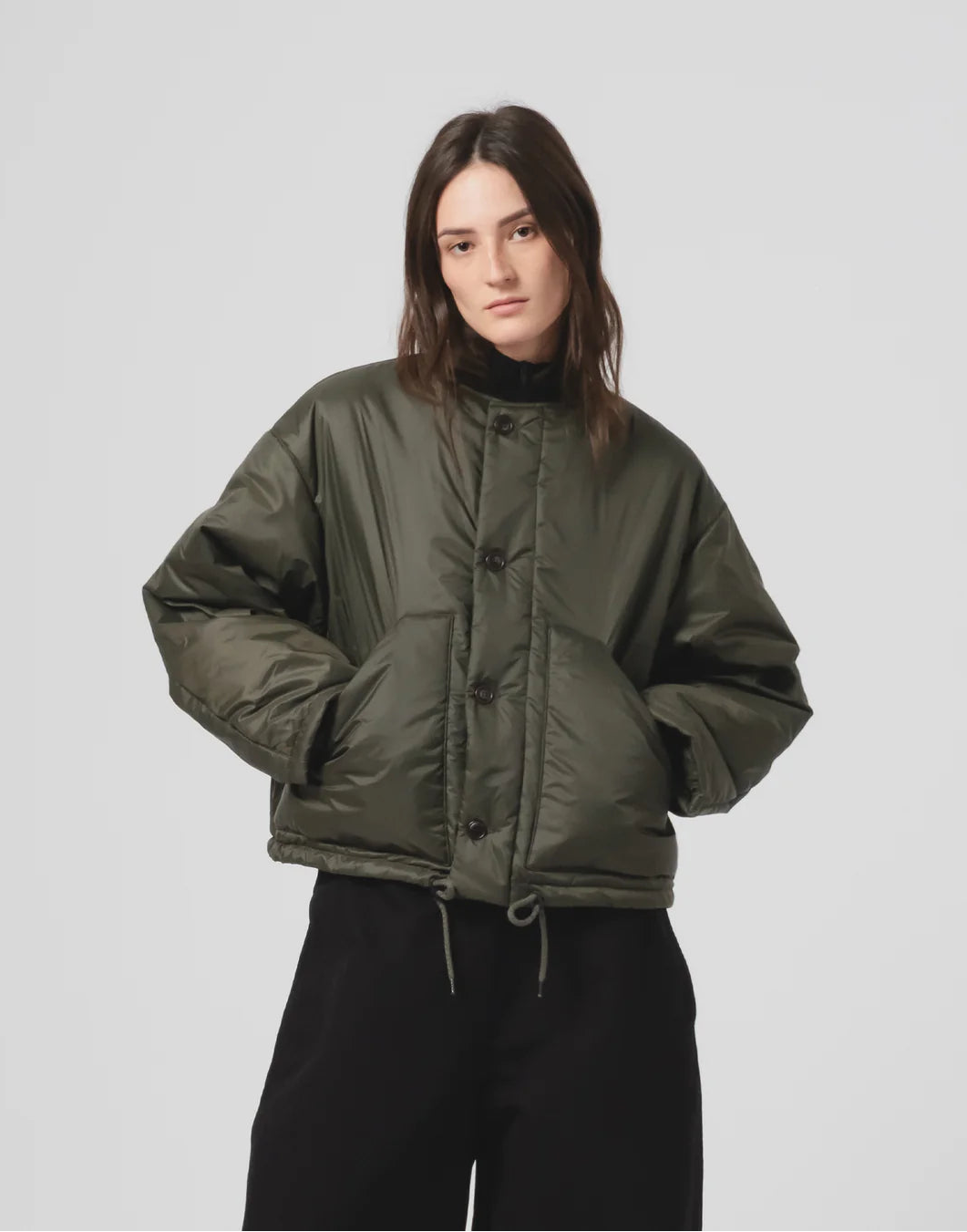 Girls Of Dust Nuclear Jacket Padded Fury Nylon Dusty Green