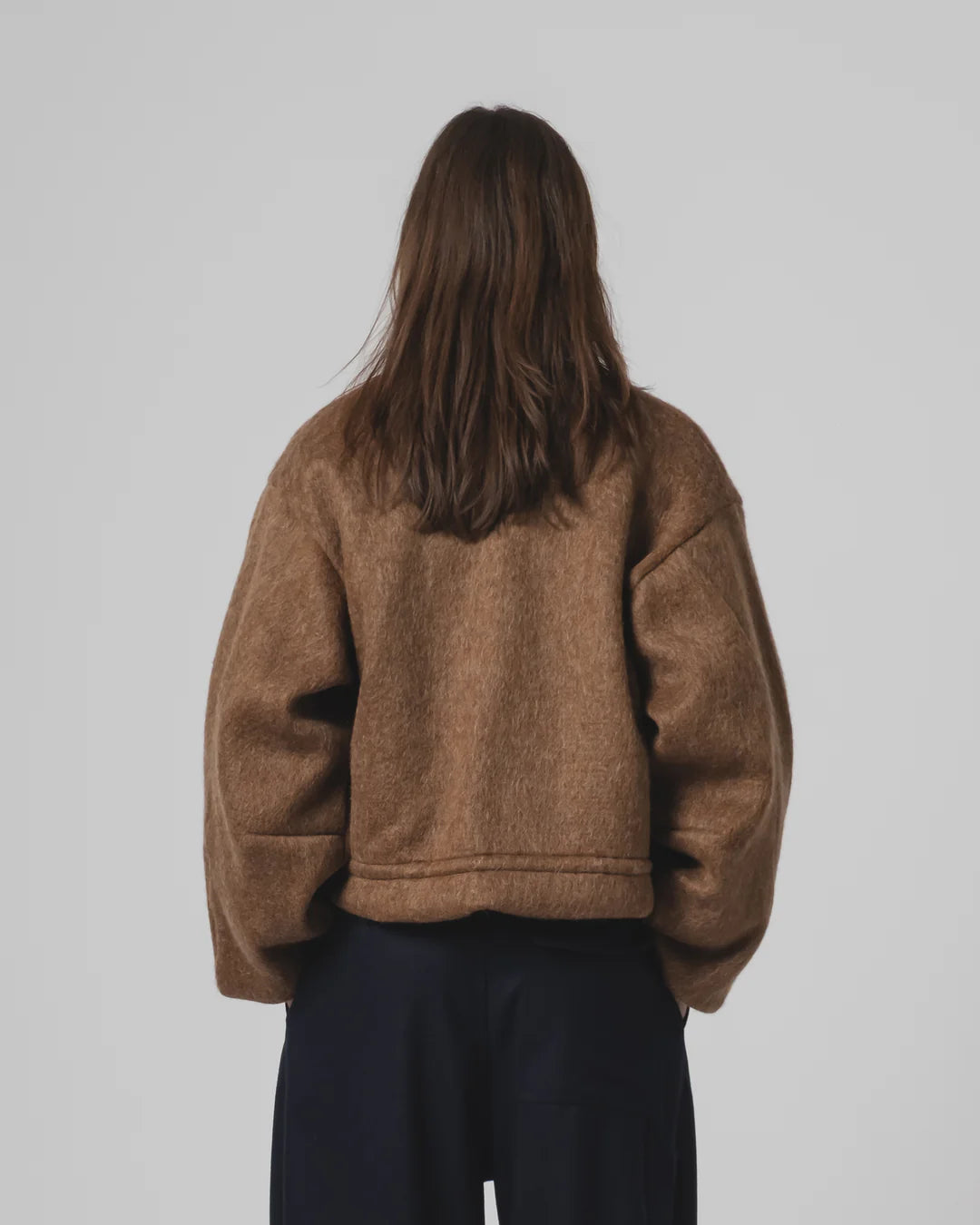 Girls Of Dust Reactor Jacket Mohair Fleece Java Brown