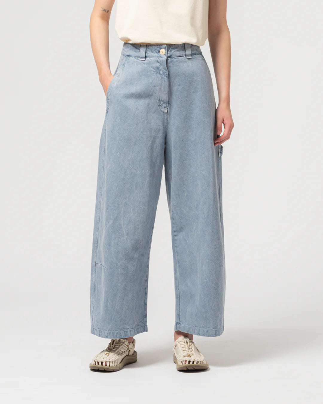 Girls of Dust Submarine Chino Color Denim Pearl Blue