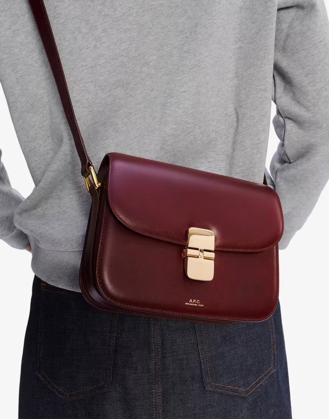 A.P.C. Grace Small Bag Vino