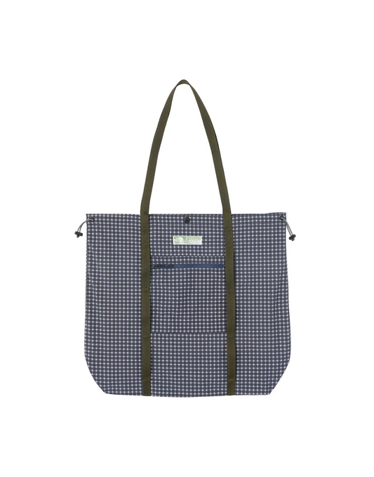 Gramicci Utility Tote Bag Navy Check