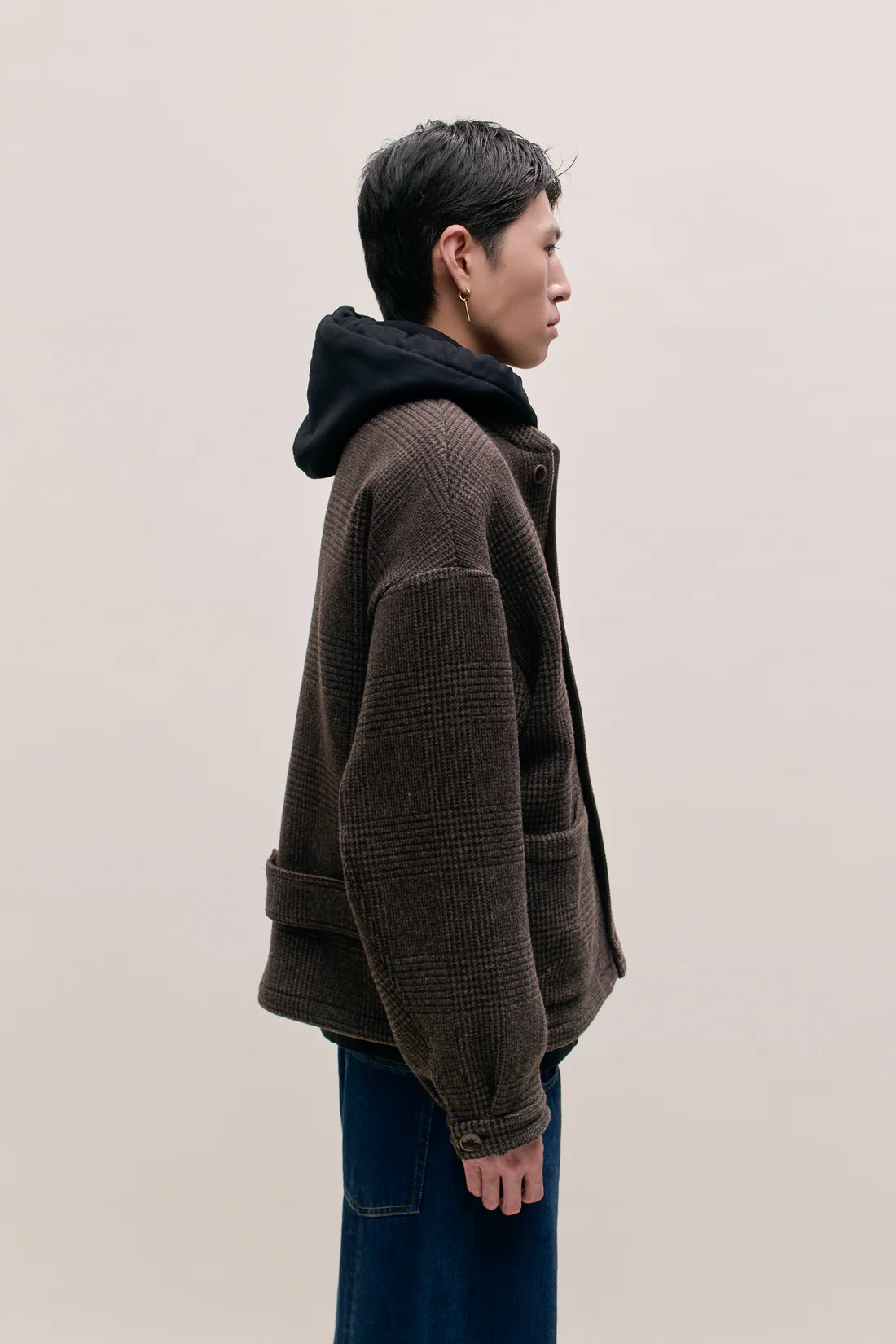 A Kind Of Guise Jaspal Jacket Brown Checked Doubleface