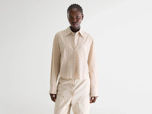 Bellerose Johan Stripped Shirt Stripe Ecru/Malt