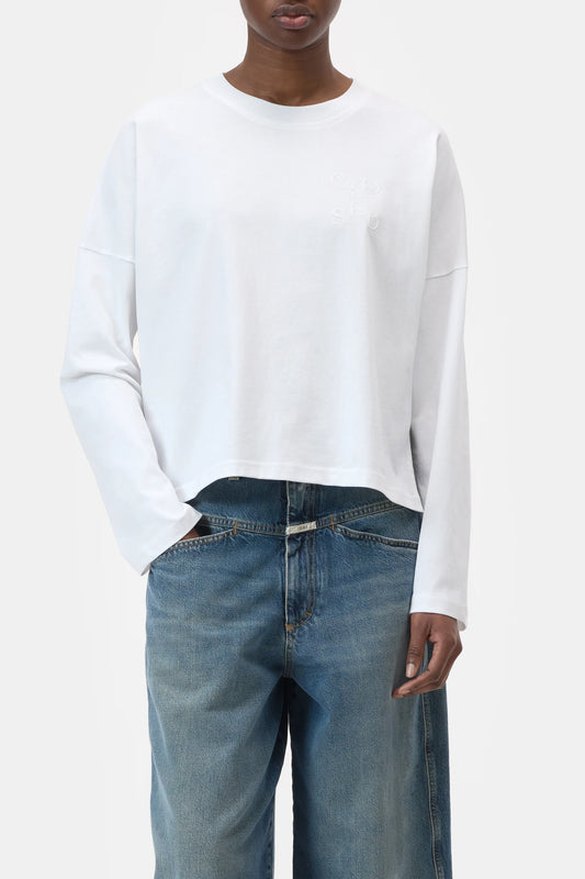 Closed Long-sleeved Shirt White