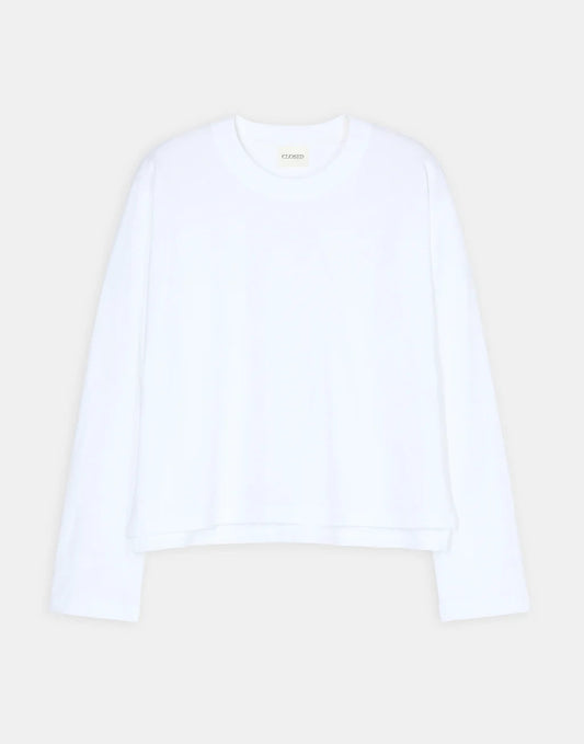 Closed Long-sleeved Shirt White