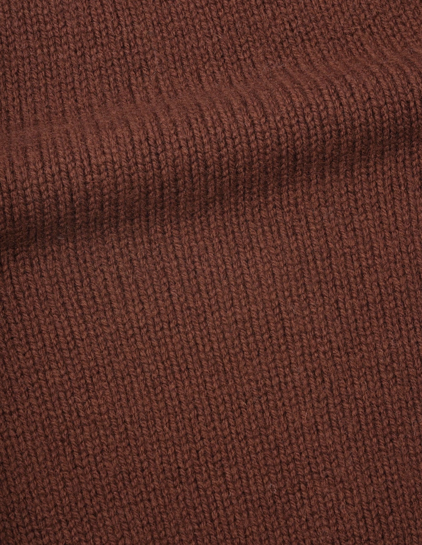 MHL. Chunky Crew Neck Slipover British Merino Rust Brown
