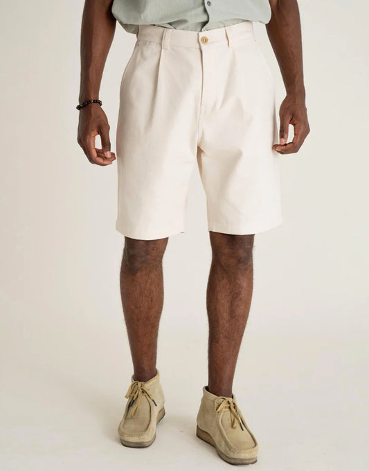 Noyoco Malte Twill Shorts Ecru