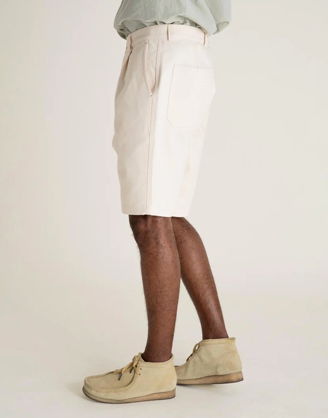 Noyoco Malte Twill Shorts Ecru