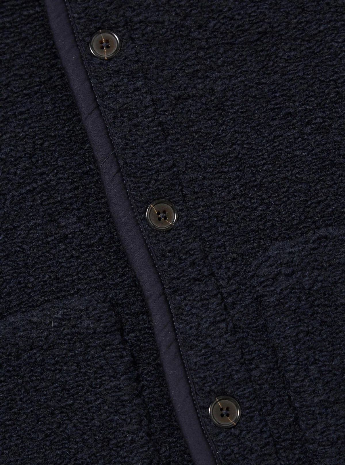 Universal Works Navy Alvar Fleece Lancaster Gilet
