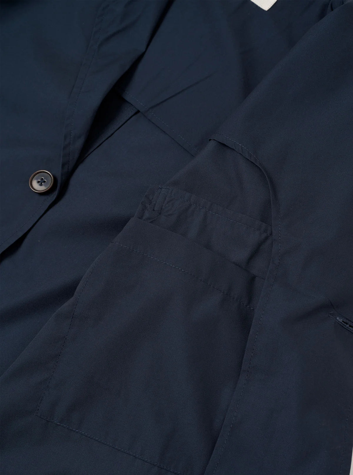 Universal Works Navy Recycled Polytech Capitol Jacket
