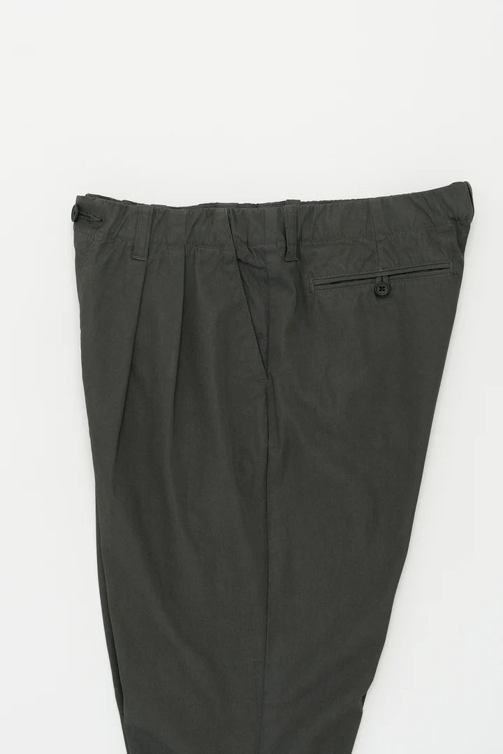 Still By Hand Dyed Twill Pants Dark Olive