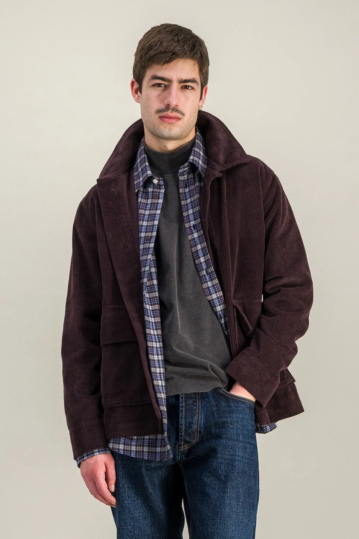Parages Plum Cord Dubliner Jacket